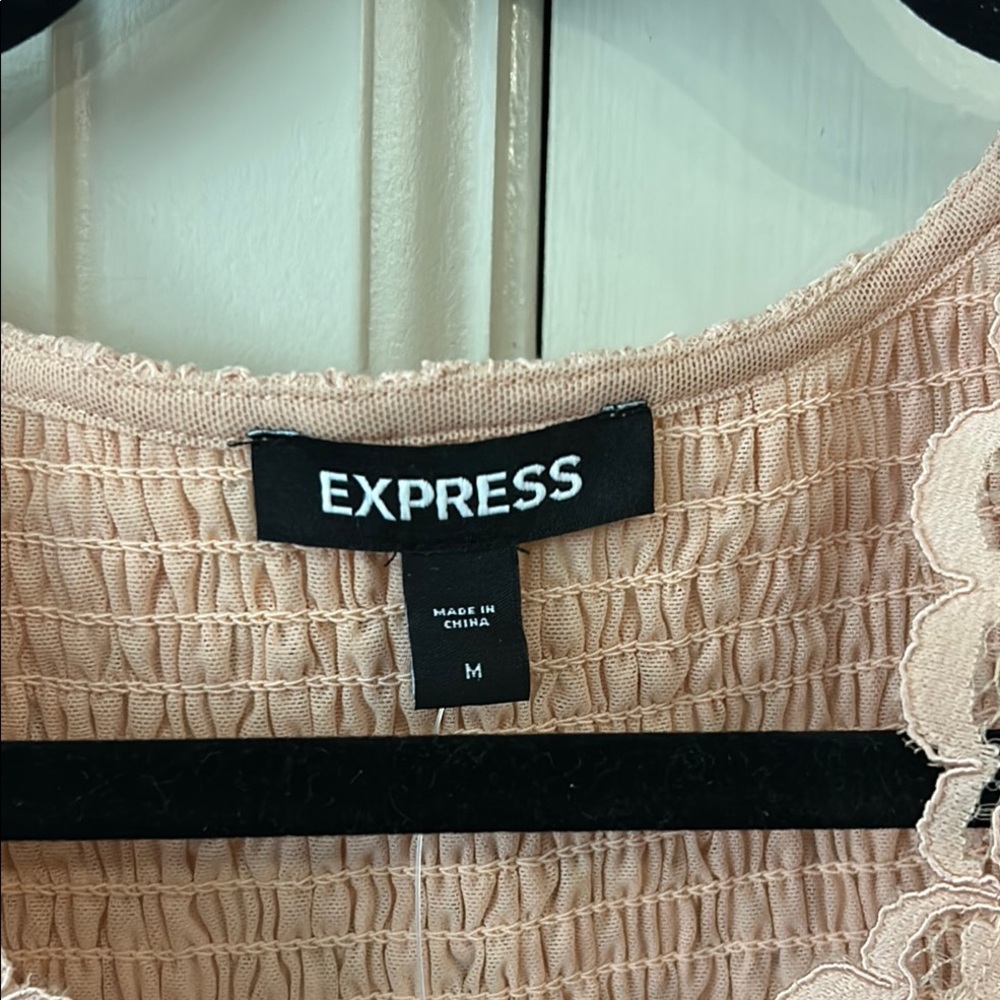 Express Pink Sleeveless Crop Tank Top - Picture 2 of 9